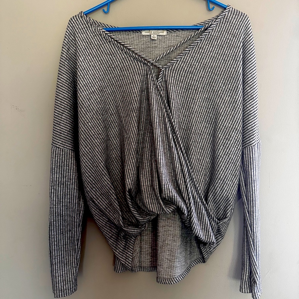 Cross chest long sleeve
